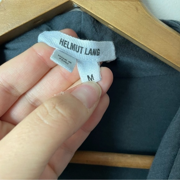 [Helmut Lang] Women's Dark Gray Elastic Waist  Draped Neck Sleeveless Romper - Picture 4 of 9